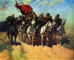 Трубачи Первой Конной армии (М.Б. Греков, 1934 г.)