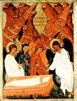 Жены - мироносицы у Гроба Господня Русский музей 15 век