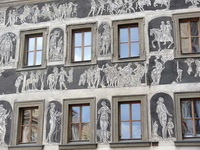 Сграффито на доме в Праге