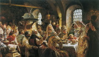 Боярский свадебный пир в XVII веке (К.Е. Маковский, 1883 г.)